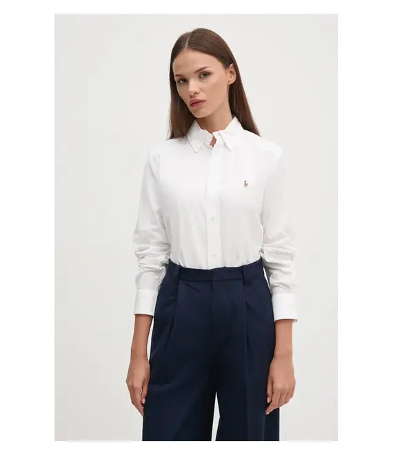 Πουκάμισο Polo Ralph Lauren χρώμα: άσπρο, 211941520