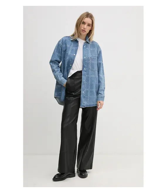 Πουκάμισο Pepe Jeans OVERSHIRT GLITTER PL304958