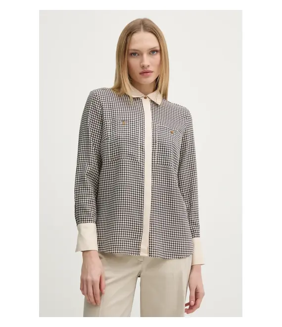 Πουκάμισο Barbour χρώμα: μπεζ, LSH1627