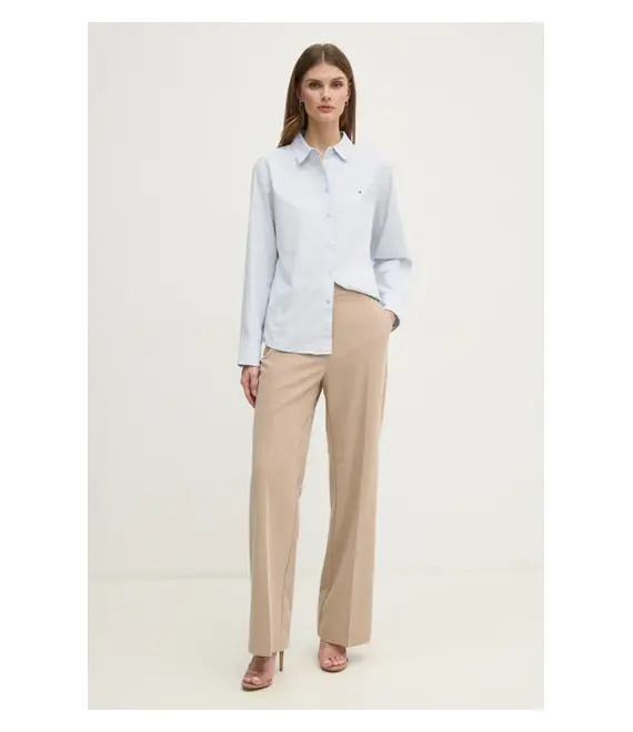 Πουκάμισο Tommy Hilfiger χρώμα: μπλε, WW0WW44230