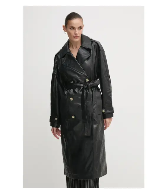 Παλτό Dkny χρώμα: μαύρο, D2G4A212
