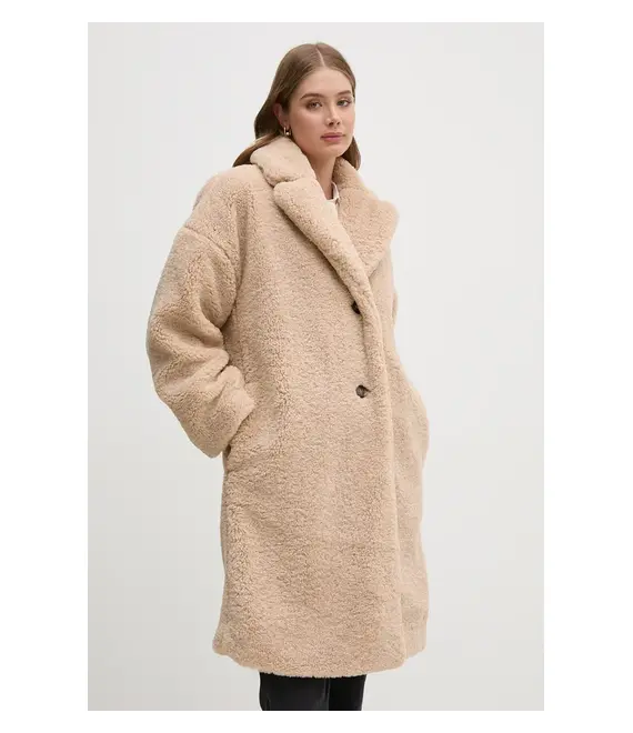 Παλτό Barbour Ambani Casual Coat χρώμα: μπεζ, LCA0341