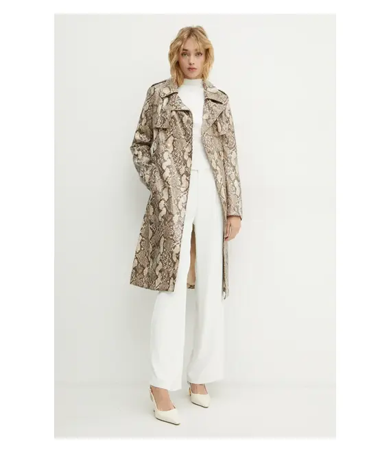 Καμπαρντίνα Guess BRIANA χρώμα: μπεζ, W4BL06 WGHP0