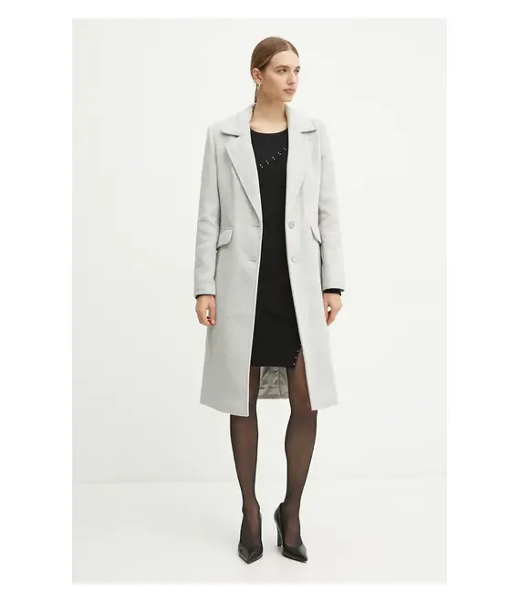 Παλτό από μείγμα μαλλιού Guess NANCY χρώμα: γκρι, W4BL32 WGJG2