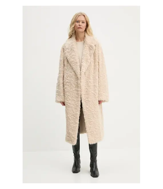Παλτό Stand Studio Nicole Coat χρώμα: μπεζ, 61126-9094