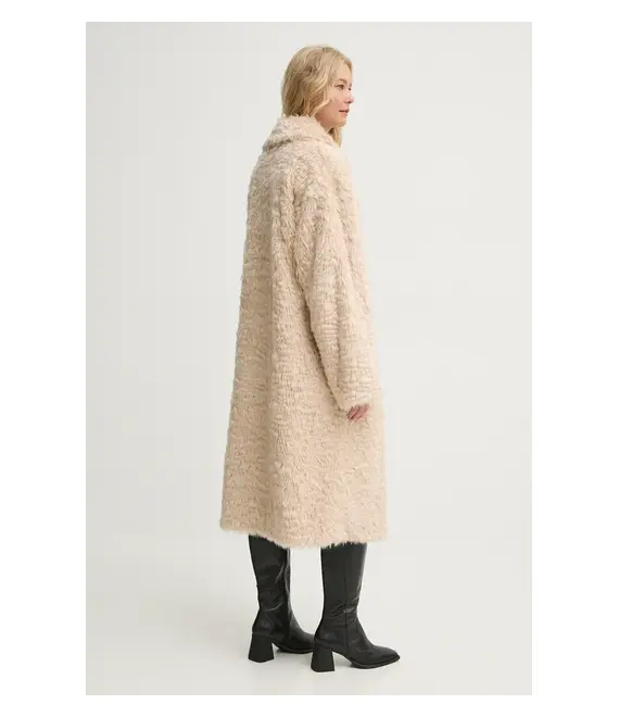 Παλτό Stand Studio Nicole Coat χρώμα: μπεζ, 61126-9094