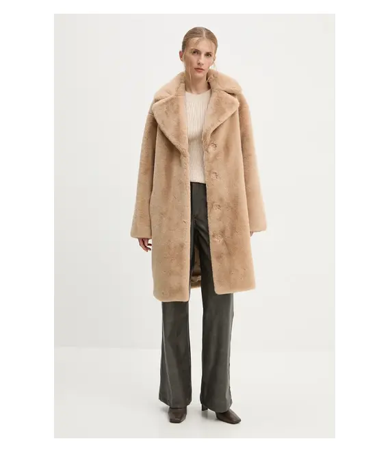 Παλτό Stand Studio Camille Cocoon Coat χρώμα: καφέ, 61137-9070