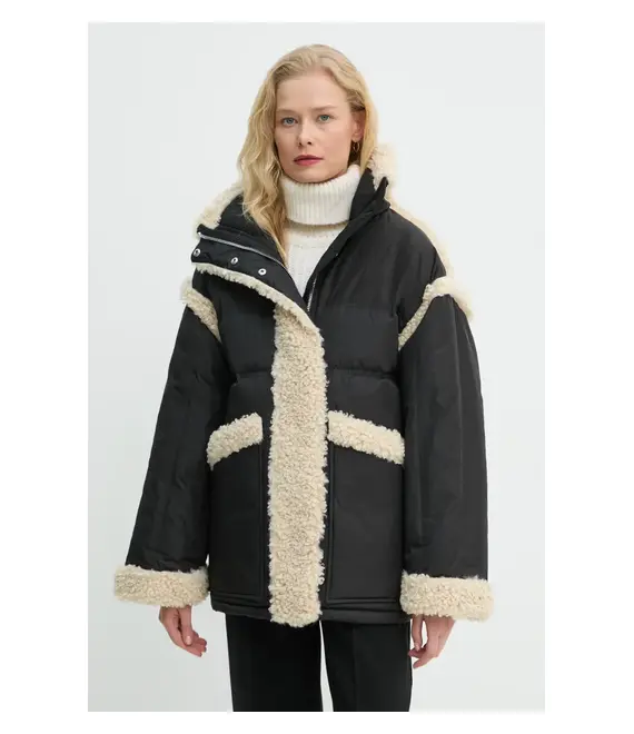 Μπουφάν με επένδυση από πούπουλα Stand Studio Dorothy Coat χρώμα: μαύρο, 62033-8657