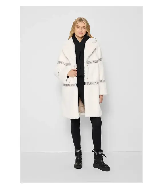 Παλτό Bizuu χρώμα: μπεζ, FLORENCE KREMOWY AW24