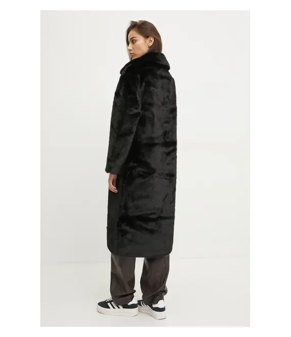 Παλτό Abercrombie & Fitch χρώμα: μαύρο, KI144-4290