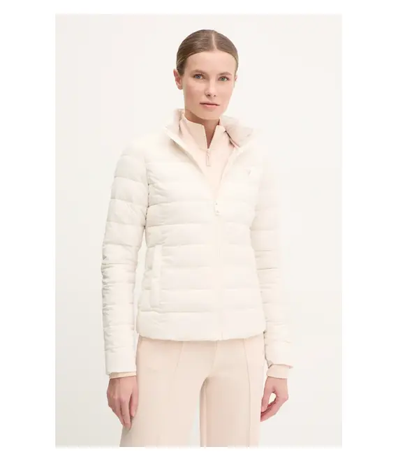 Μπουφάν Guess SOLID χρώμα: μπεζ, V4YL04 WF3X0