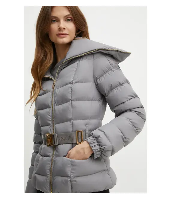 Μπουφάν Elisabetta Franchi χρώμα: γκρι, PI76D46E2