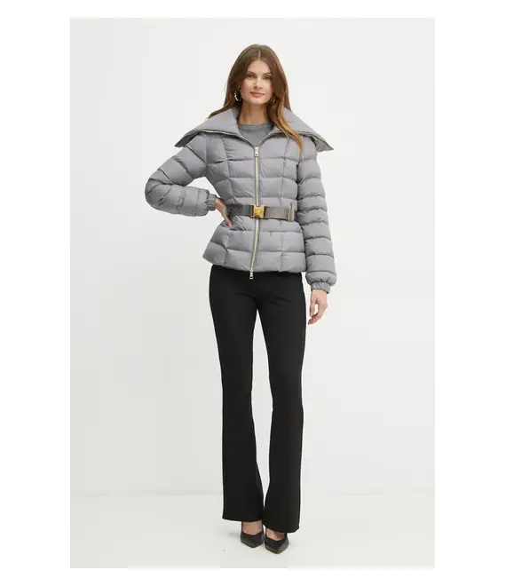 Μπουφάν Elisabetta Franchi χρώμα: γκρι, PI76D46E2