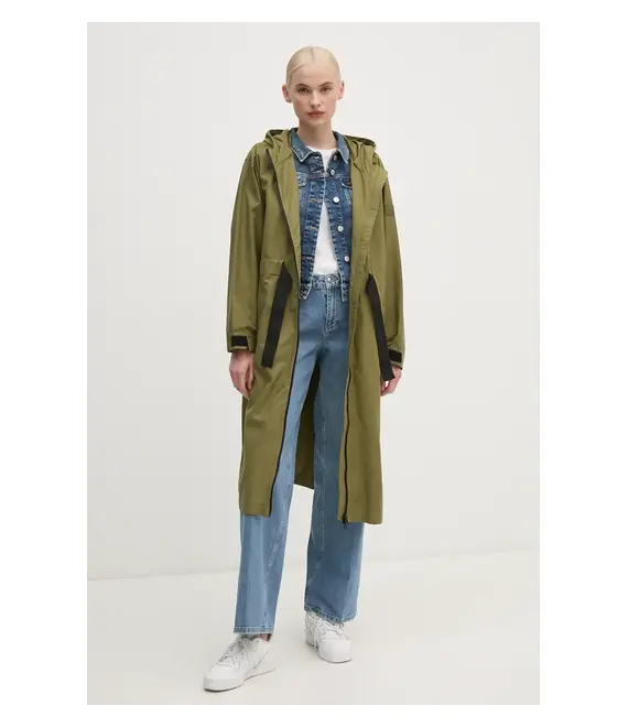 Παρκά United Colors of Benetton χρώμα: πράσινο, 2XLTDN002