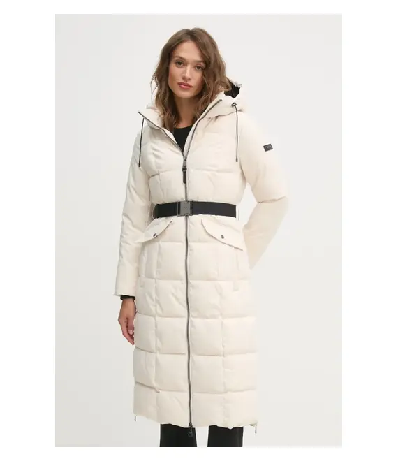 Μπουφάν Dkny χρώμα: μπεζ, DLEMPP55