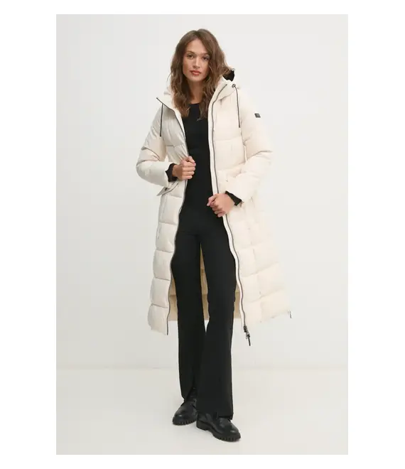 Μπουφάν Dkny χρώμα: μπεζ, DLEMPP55