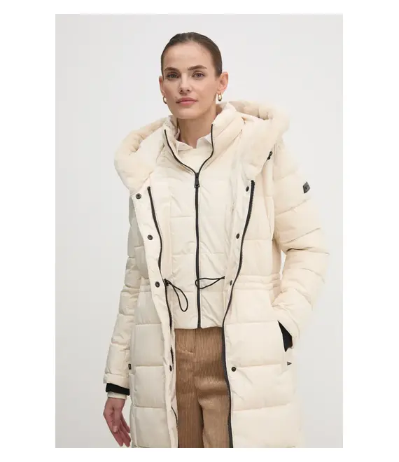 Μπουφάν Dkny χρώμα: μπεζ, DLEMPS75