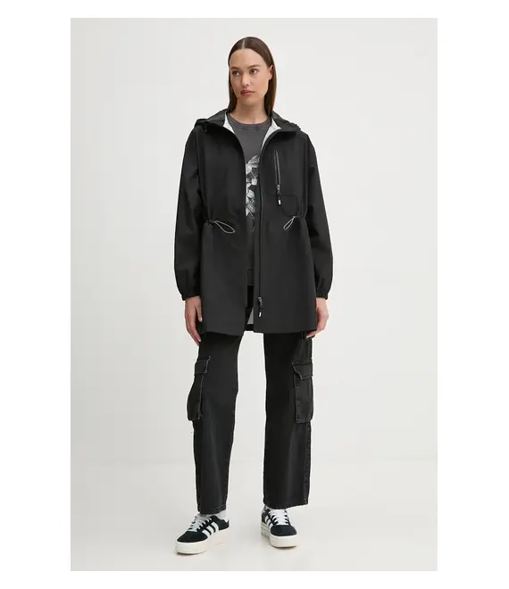 Παρκά Vans χρώμα: μαύρο, VN000HK0BLK1