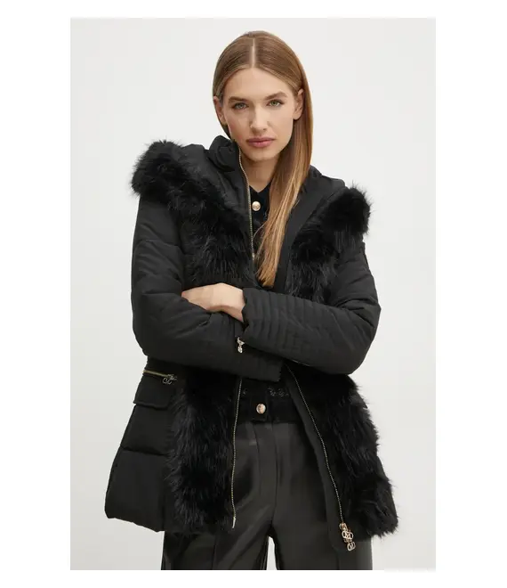 Μπουφάν Marciano Guess ZOE χρώμα: μαύρο, 4BGL41 7188A