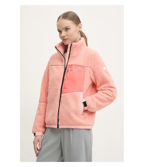 Μπλούζα Superdry χρώμα: ροζ, W5011743A-1PD