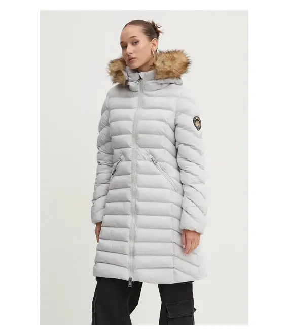 Μπουφάν Superdry χρώμα: γκρι, W5011789A-FRM