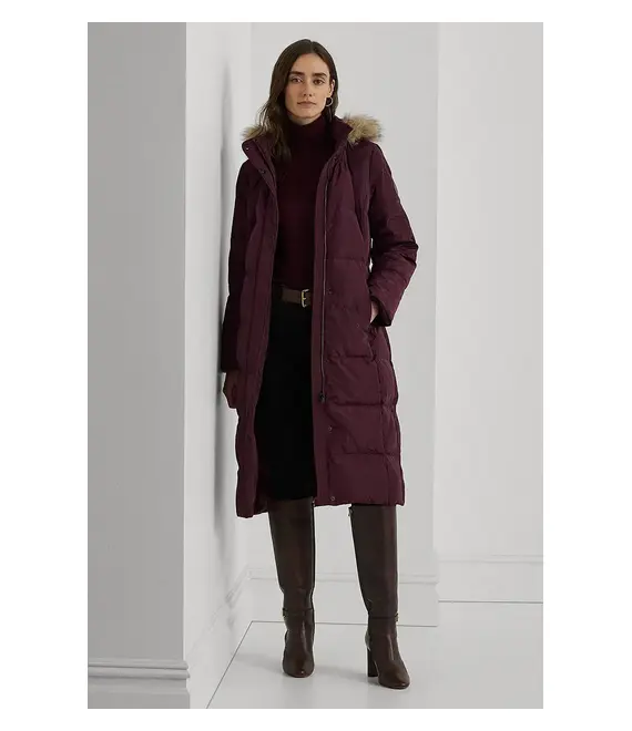 Μπουφάν με επένδυση από πούπουλα Lauren Ralph Lauren χρώμα: κόκκινο, 297957518