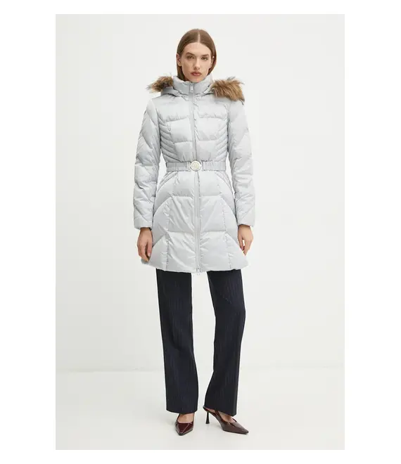 Μπουφάν Guess OLGA χρώμα: γκρι, W4BL40 WEX52