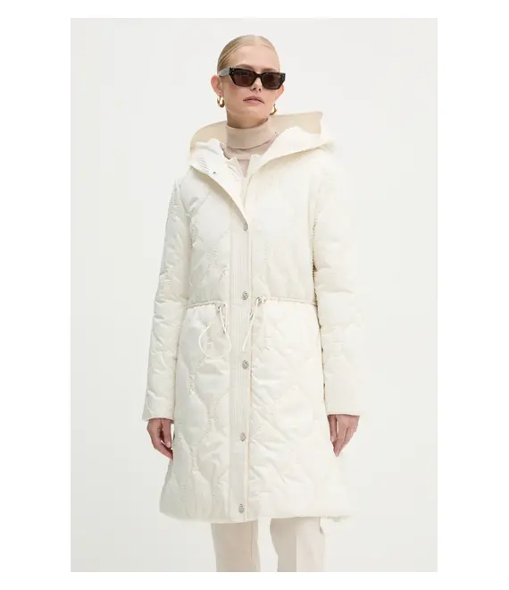 Μπουφάν Guess MAITE χρώμα: μπεζ, W4BL56 WGL30