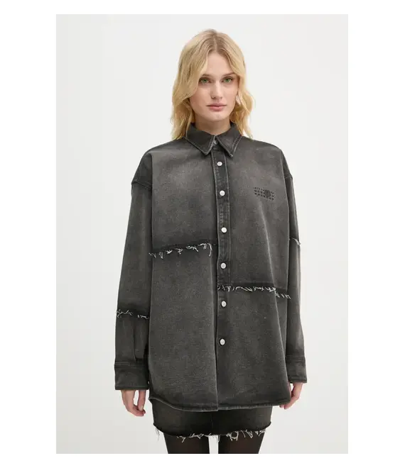 Τζιν μπουφάν MM6 Maison Margiela χρώμα: γκρι, S62AN0134.S30848