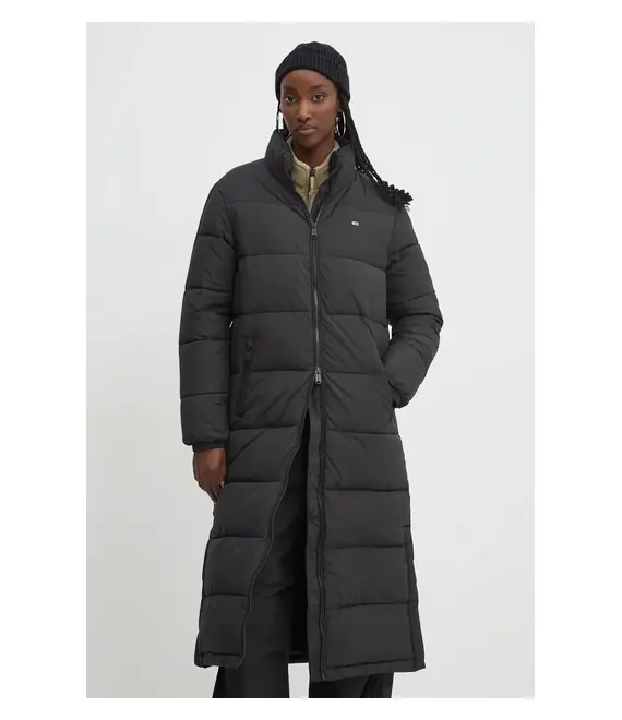 Μπουφάν Tommy Jeans χρώμα: μαύρο, DW0DW19918