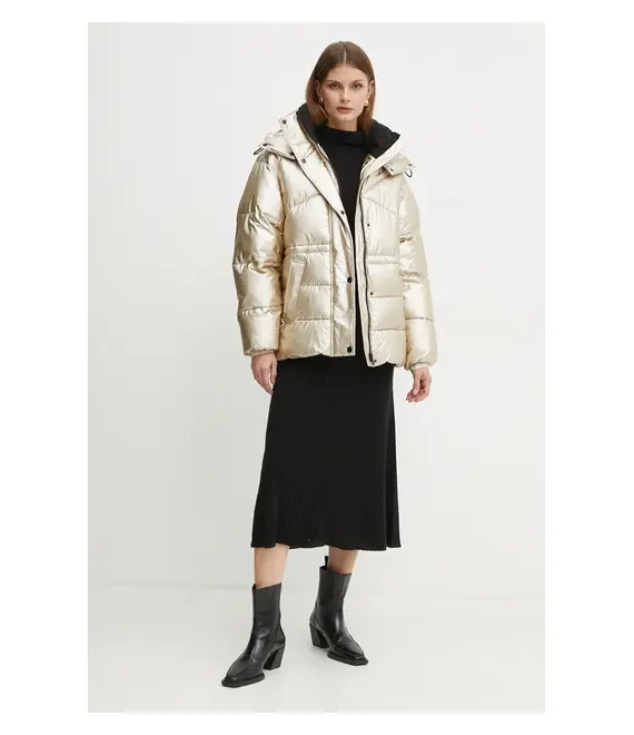 Μπουφάν Karl Lagerfeld χρώμα: χρυσαφί, 246W1504