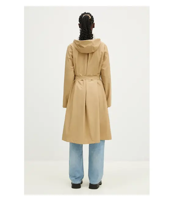 Μπουφάν Rains A-Line Longer W Jacket W3 χρώμα: μπεζ, 12040.24