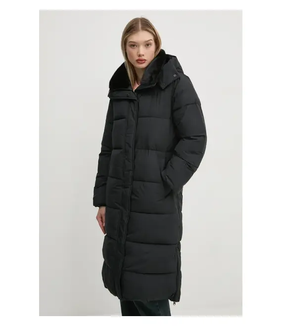 Μπουφάν Abercrombie & Fitch χρώμα: μαύρο, KI144-4254