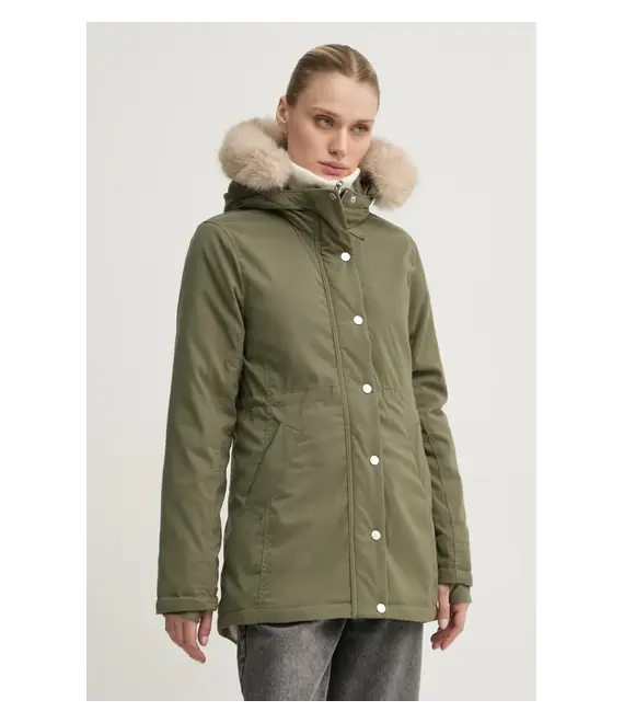Μπουφάν Hollister Co. χρώμα: πράσινο, KI344-4506