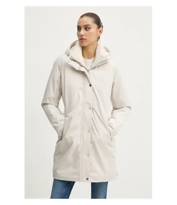 Μπουφάν Hollister Co. χρώμα: μπεζ, KI344-4658