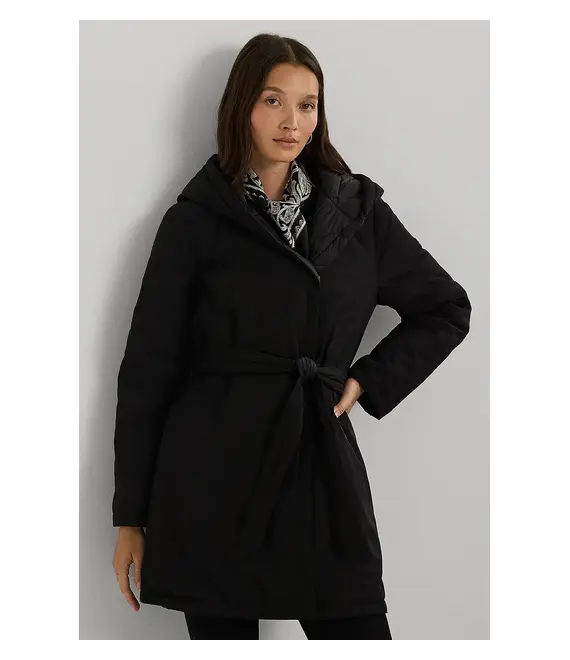 Μπουφάν με επένδυση από πούπουλα Lauren Ralph Lauren χρώμα: μαύρο, 297951270