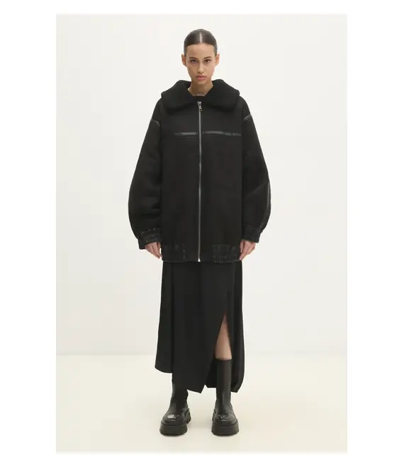 Μπουφάν Rotate Oversized Bomber χρώμα: μαύρο, 113189100