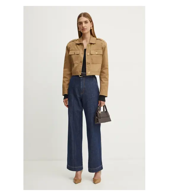 Μπουφάν MICHAEL Michael Kors χρώμα: μπεζ, MT4108E3X6