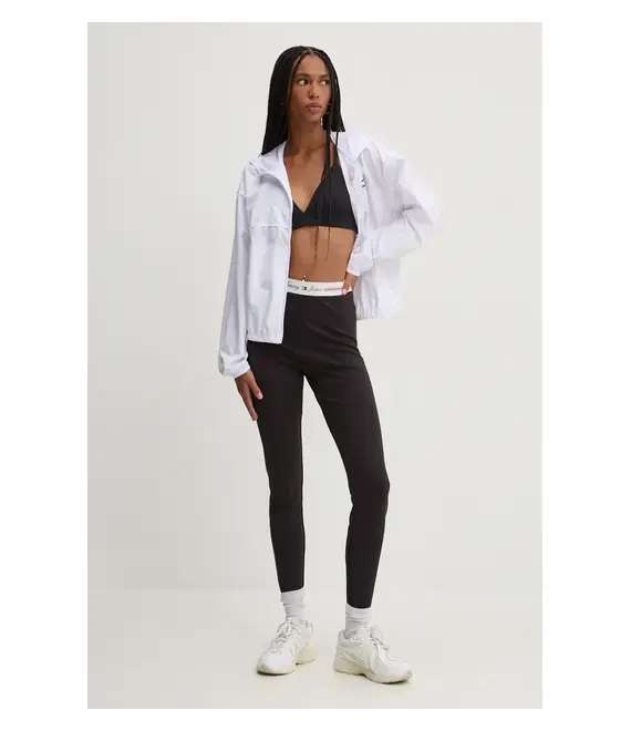 Κολάν Tommy Jeans χρώμα: μαύρο, DW0DW18748