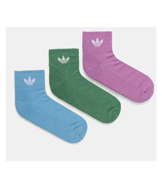 Κάλτσες adidas Originals 3-pack χρώμα: πράσινο, IX5241