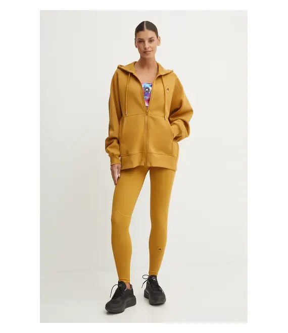 Κολάν προπόνησης adidas by Stella McCartney TrueStrenght χρώμα: κίτρινο, IY3428