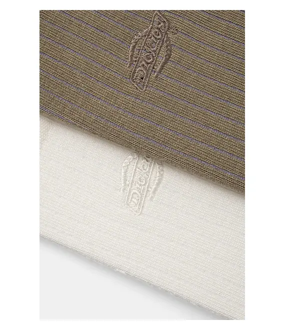 Κάλτσες Dickies RIB 2-pack χρώμα: μπεζ, DK0A4Z3X