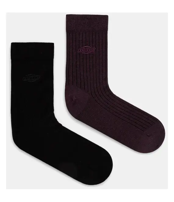 Κάλτσες Dickies RIB 2-pack χρώμα: μοβ, DK0A4Z3X