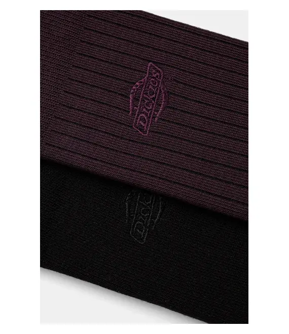 Κάλτσες Dickies RIB 2-pack χρώμα: μοβ, DK0A4Z3X