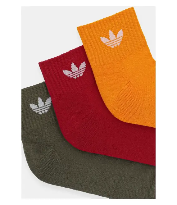 Κάλτσες adidas Originals 3-pack χρώμα: πορτοκαλί, IX5240