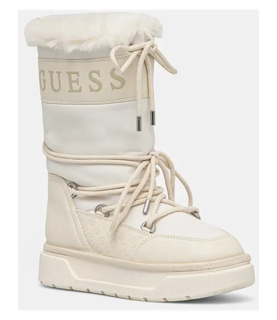 Μπότες χιονιού Guess UNDELO χρώμα: μπεζ, FLFUEL ELE11