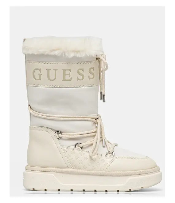 Μπότες χιονιού Guess UNDELO χρώμα: μπεζ, FLFUEL ELE11