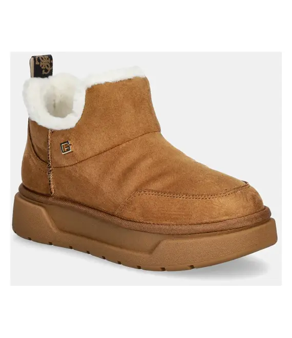 Μπότες χιονιού Guess UNIE χρώμα: καφέ, FLFUNN ESU10