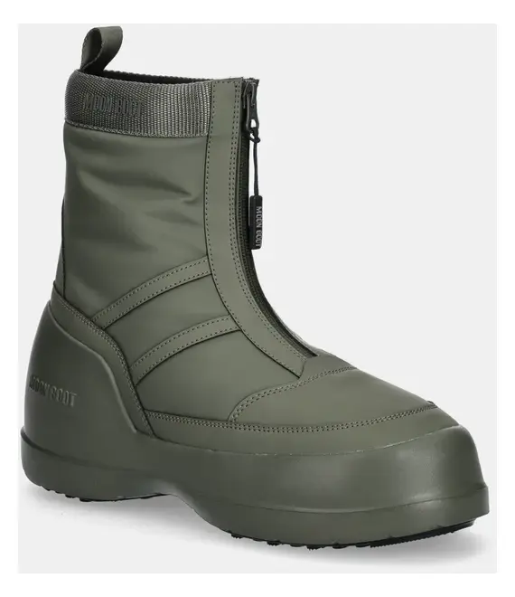 Μπότες χιονιού Moon Boot MB LUNA ZIP BOOT χρώμα: πράσινο, 80D2480010 M006