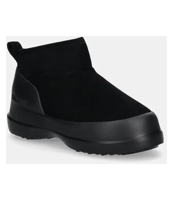 Μπότες χιονιού σουέτ Moon Boot MB LUNA LOW BOOT SUEDE χρώμα: μαύρο, 80D2480040 N001